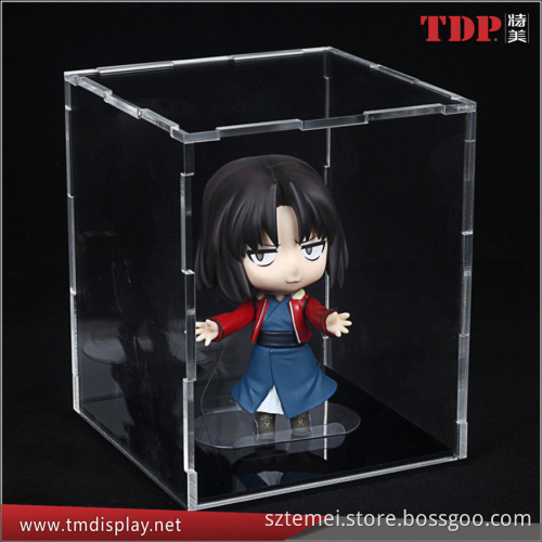 demountable clear acrylic display box for figure